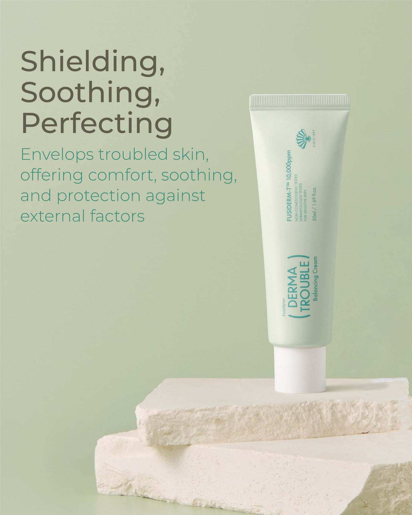 FUSIDYNE Derma Trouble Balancing Cream 1.7 fl oz, Fusiderm-T 10,000ppm