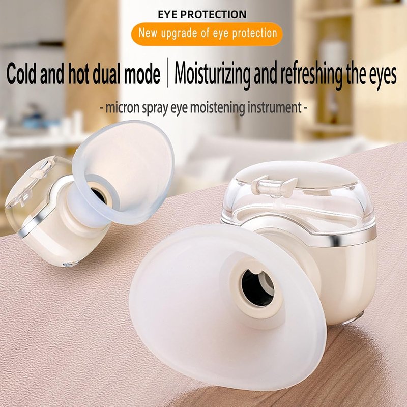 Heated Eye Sprayer for Dry Eye Relief | Portable Warm Compress & Mist Steamer for Eyelid Care