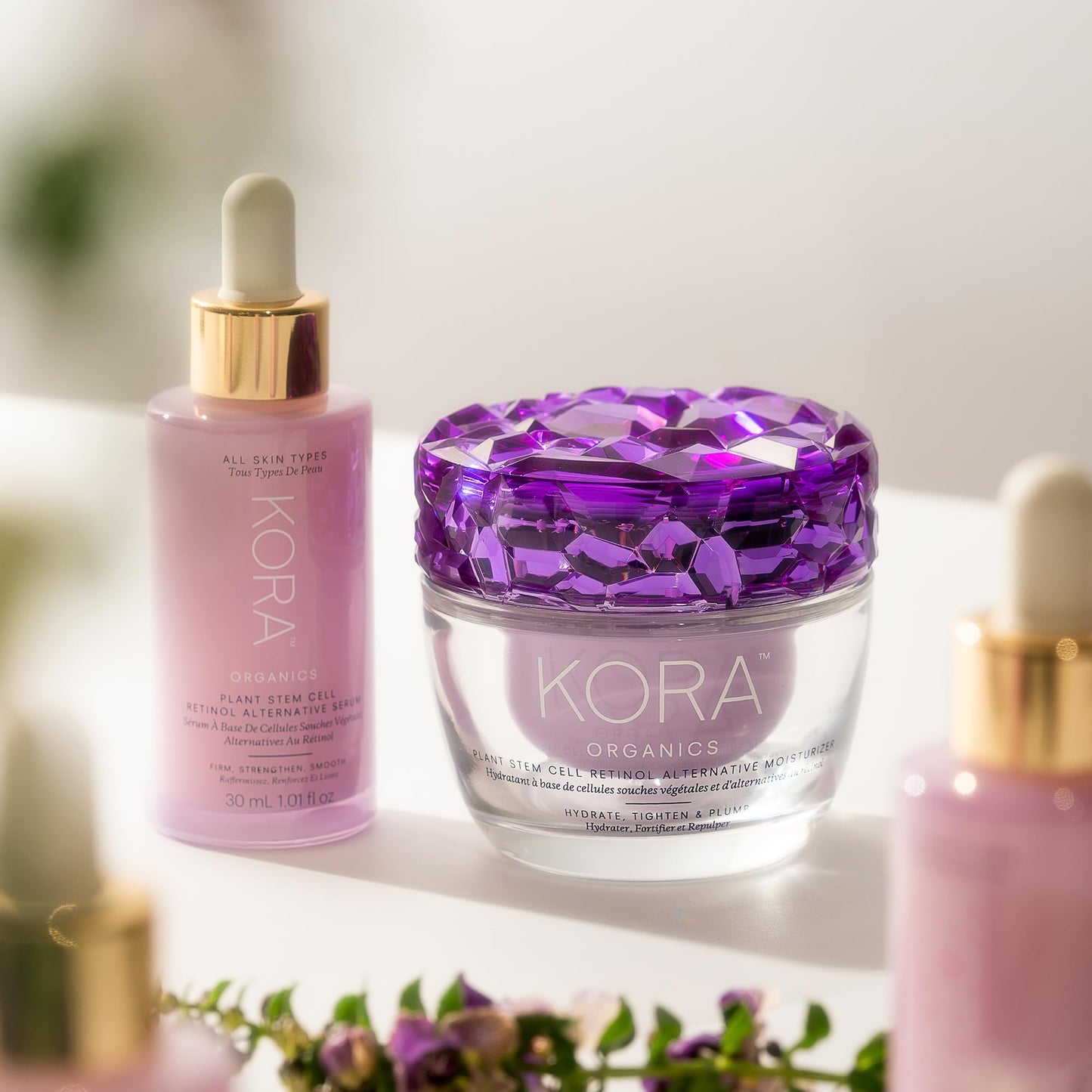KORA Organics Plant Stem Cell Retinol Alternative Moisturizer, Active Retinol Alternative Blend Smooths Wrinkles and Firms Skin