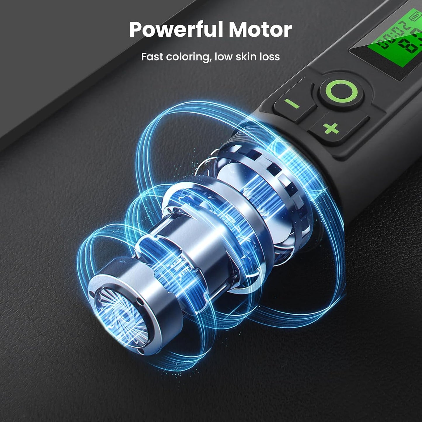 Rotary Tattoo Pen Machine - GEEKERA Wireless Tattoo Gun with 2000mAh Battery | 6-8 Hours Runtime for Artists