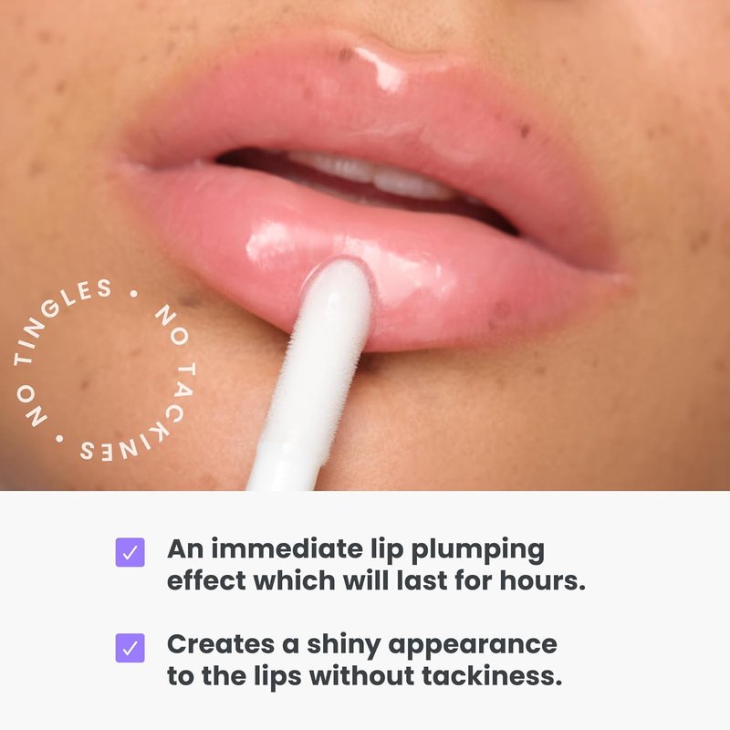 Wonderskin Lip Plumper Gloss - Hydrating Plumping Gloss for Fuller Lips | Non-Sticky High-Shine Finish