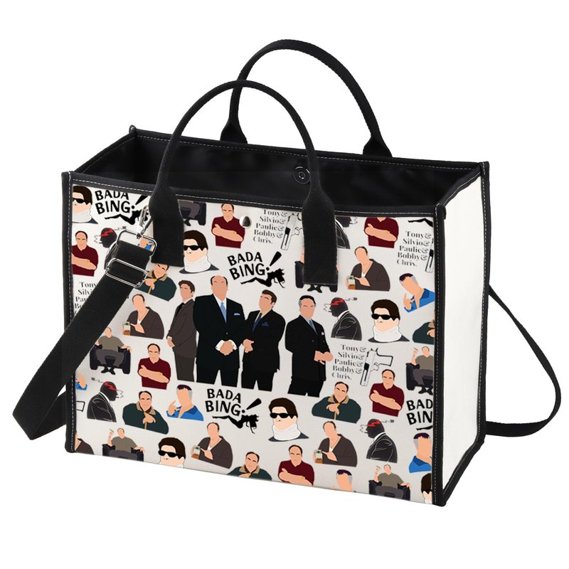BWWKTOP Gangster Character Cosmetic Makeup Bag Mob Character Fans Inspired Gifts Classic Gangster Merch (BAND BG)