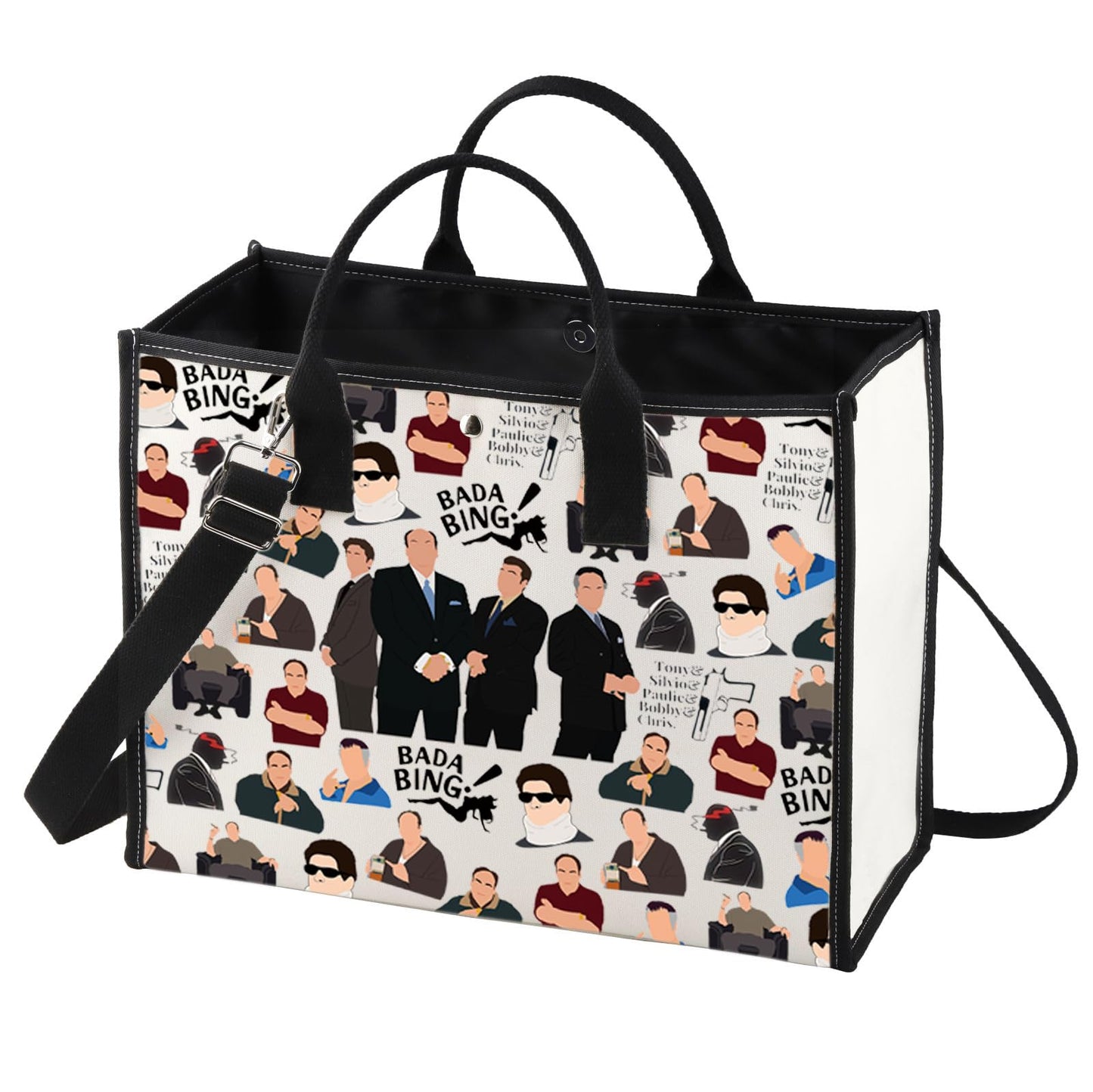 BWWKTOP Gangster Character Cosmetic Makeup Bag Mob Character Fans Inspired Gifts Classic Gangster Merch (BAND BG)