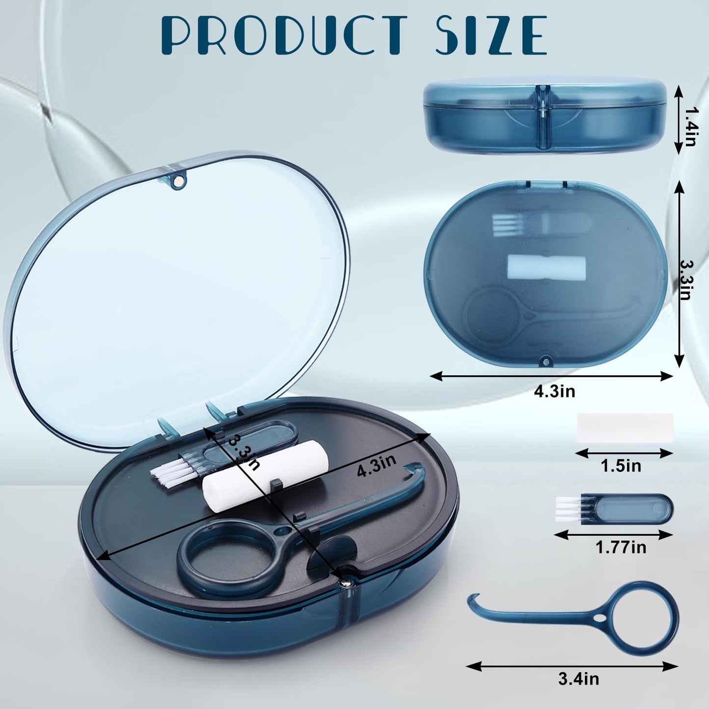 LONGMON Ultrasonic Retainer Cleaner and Retainer Storage Case Bundled Set Contains Ultrasonic Retainer Cleaner Machine and Double Layer Retainer Case