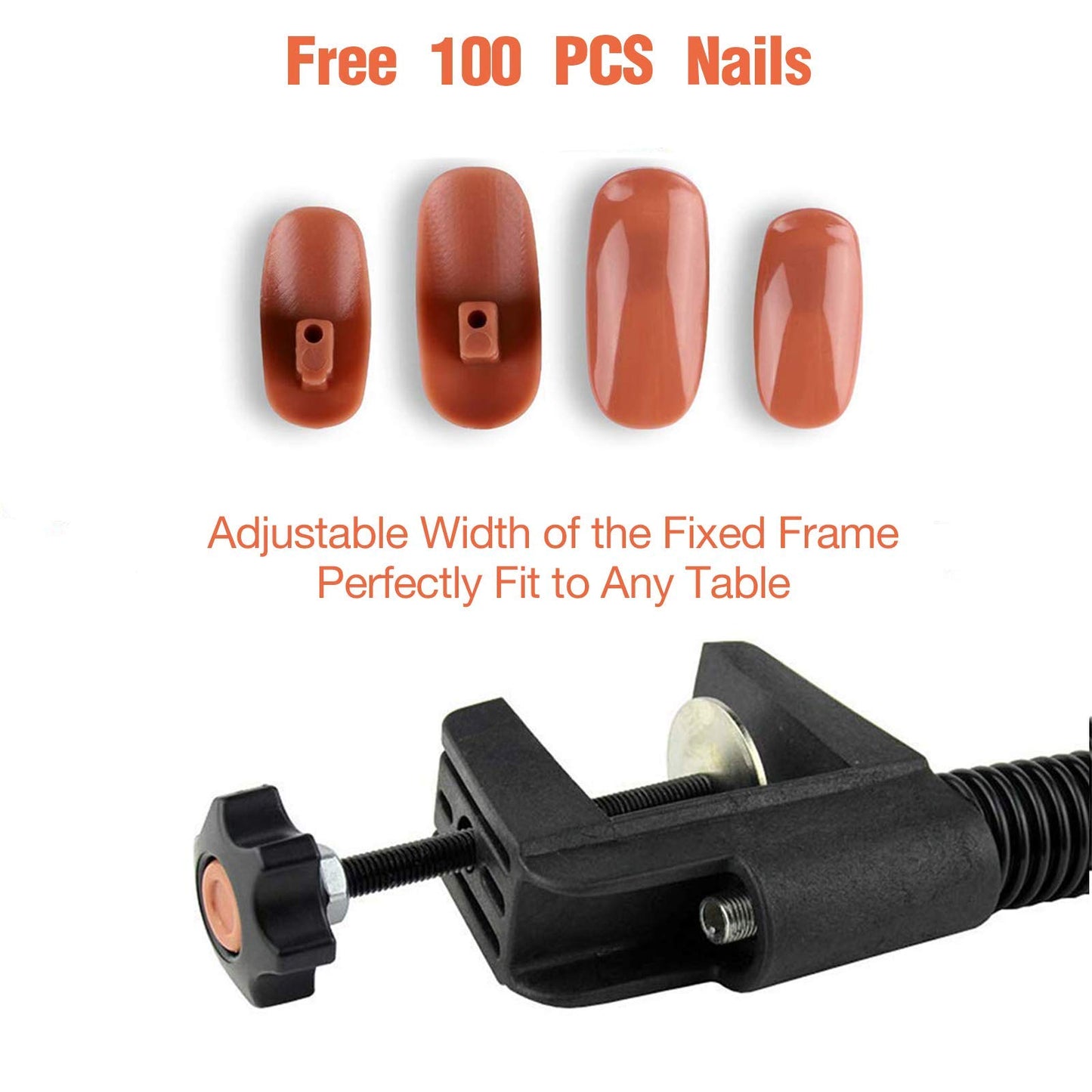 Upgrade Nails Don't Fall Off Easily Nail Trainning Train Practice Hand, Nail Display Manicure Supply, Flexible Movable False Fake Hands for Nail Manicure, Best Manicure DIY Print Practice Tool