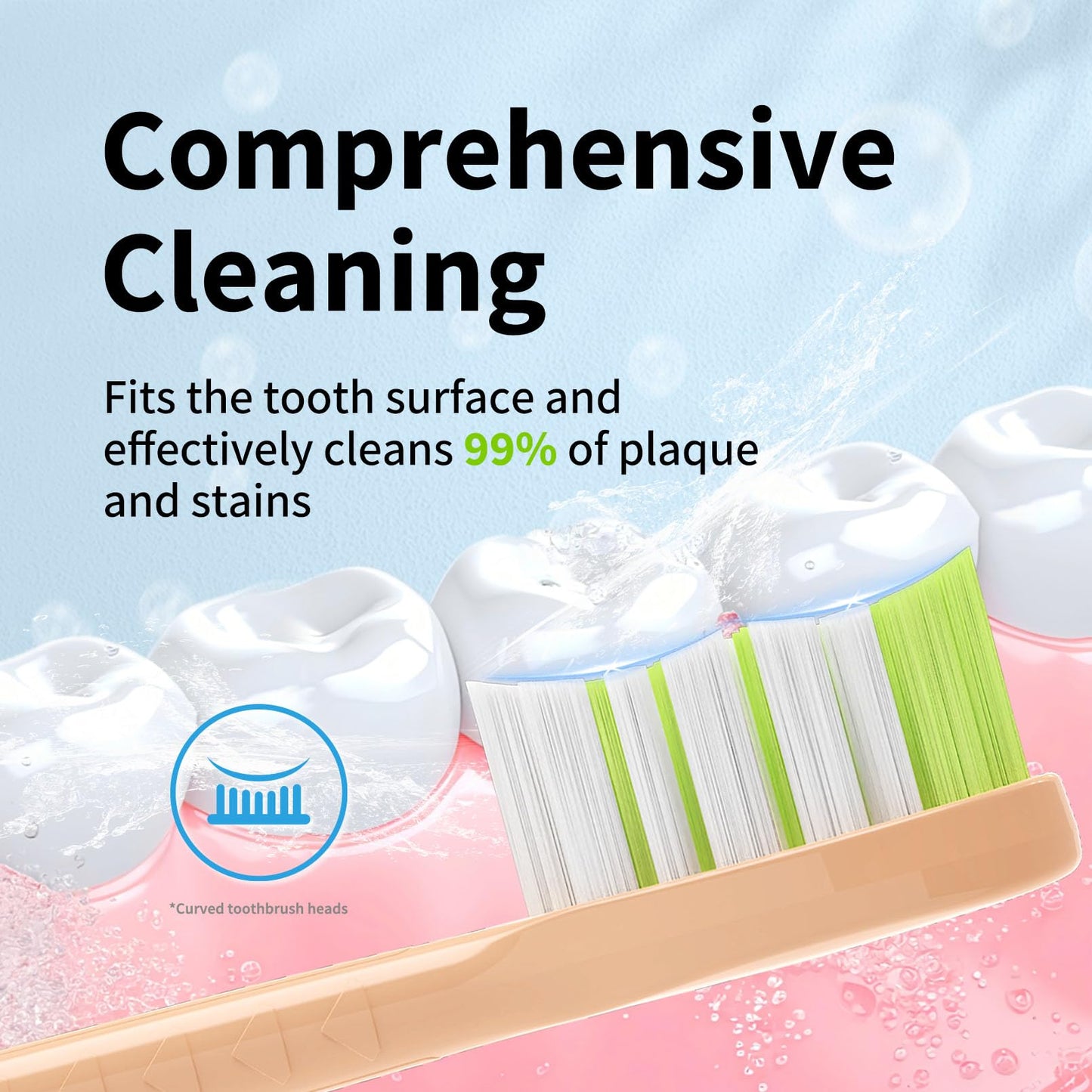 Toothbrush Replacement HeadsCompatible with Philips One Sonicare Electric Toothbrush HY1200 HY1100, Tooth Brush Head Pink -10 Pack