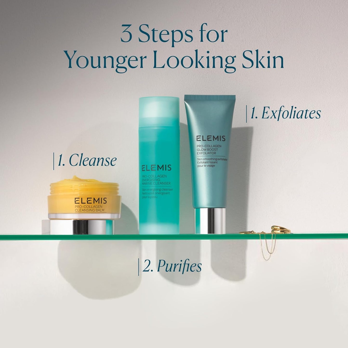 ELEMIS Pro-Collagen Glow Boost Exfoliator - Gentle Facial Scrub for Smooth, Glowing Skin | 100mL