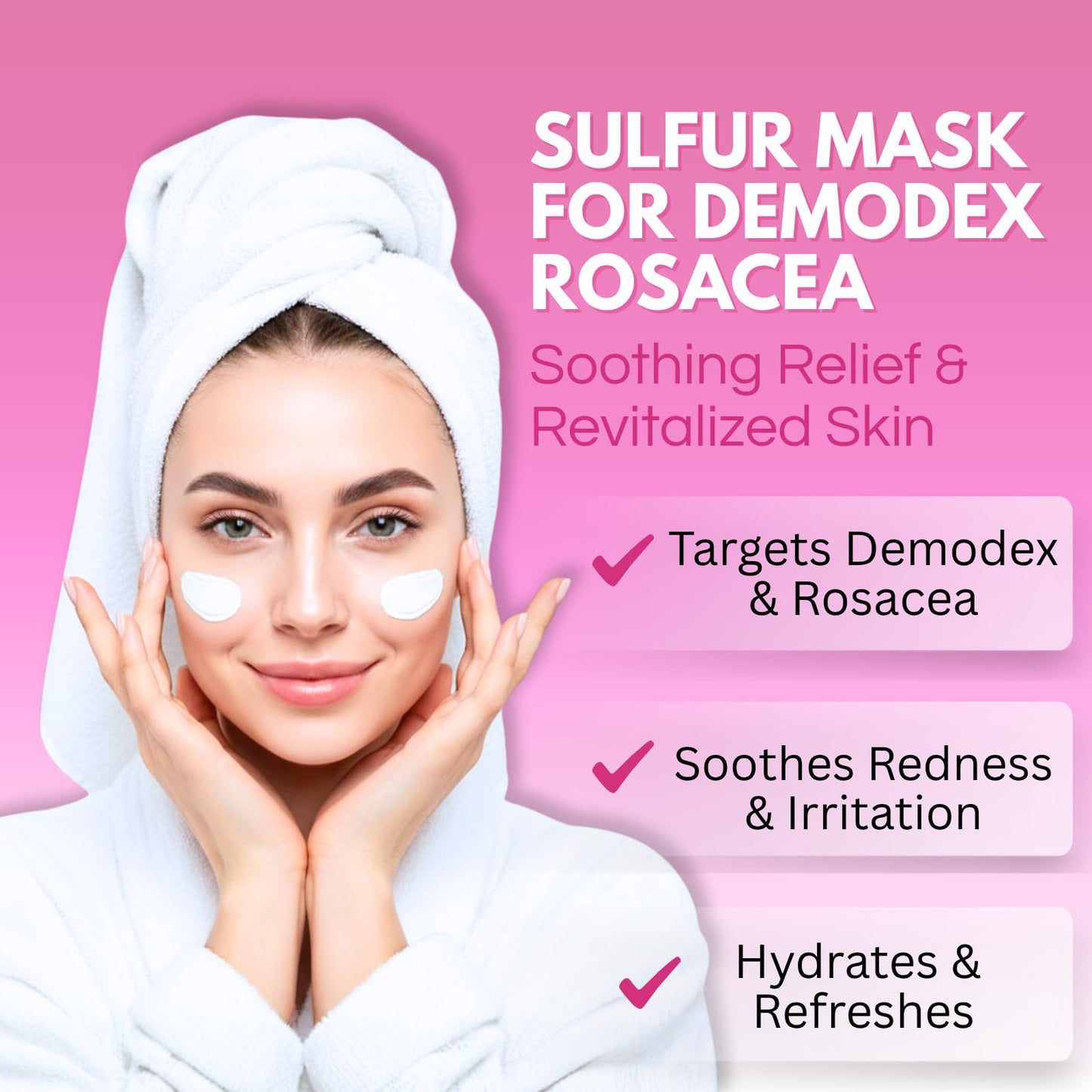 OVANTE Soothing Cooling Face Mask for Rosacea & Demodex - 2.0 oz