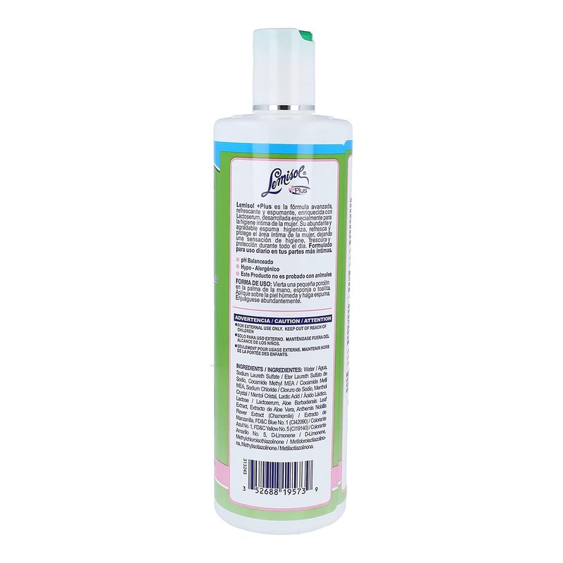 Gentle Daily Cleanser - Lemisol Plus Original Refreshing Formula | 16 oz (Pack of 3)