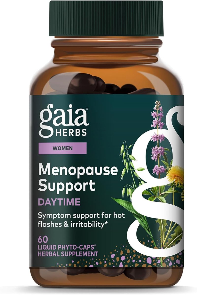 Menopause Support Supplement - Hormone Balance & Well-Being for Women | 60 Vegan Liquid Phyto-Caps