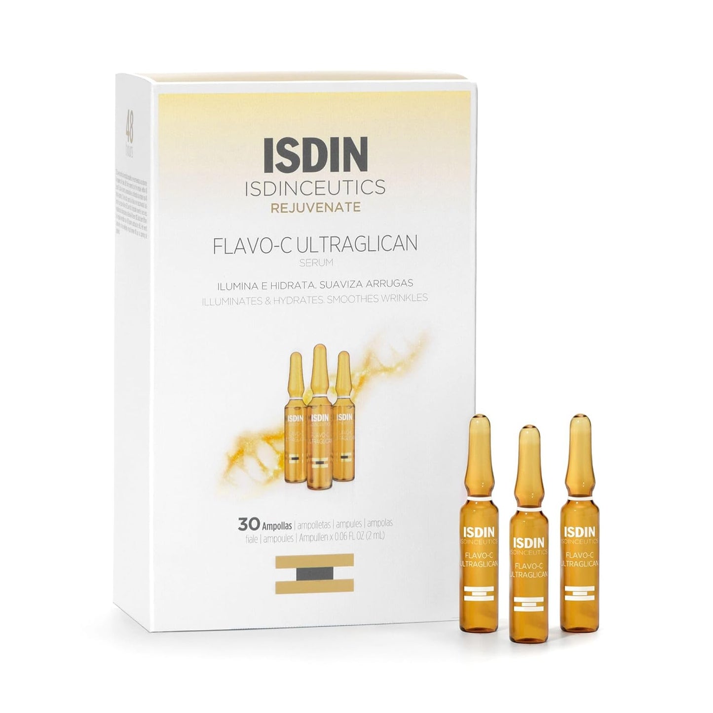 Flavo-C Ultraglican Vitamin C & Hyaluronic Acid Serum - Anti-Aging Hydration 30ml
