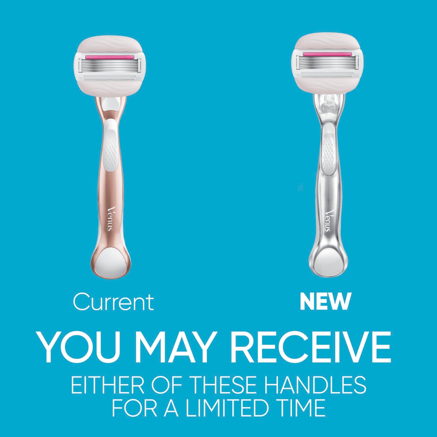 Gillette Venus Razor for Women, ComfortGlide plus Olay Sugarberry, Rose Gold Metal Handle + 4 Blade Refills, 5-Blade Razor Cartridges, Moisture Bars
