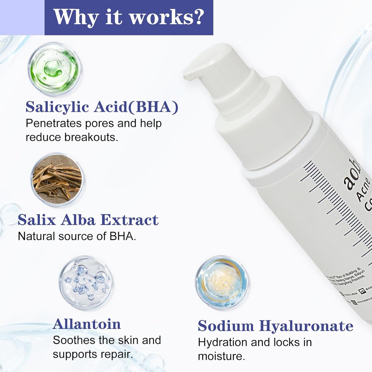 Control Gel with 2% Salicylic Acid & Botanical Extracts - Acne Treatment for Face & Body, Gentle for All Skin, 1.7 FL