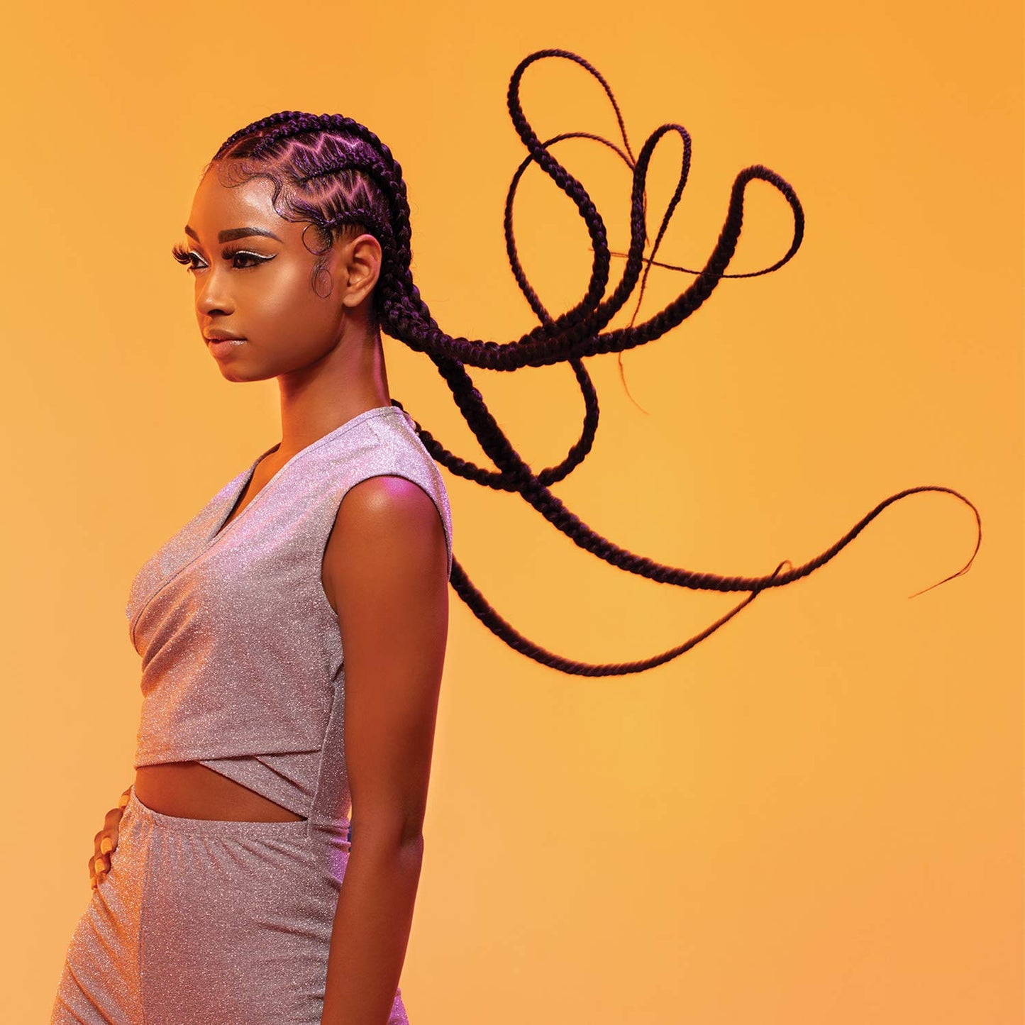 XPRESSION 3X Pre-Stretched Braids - 58 Inches Long | 5-Pack, Color 1