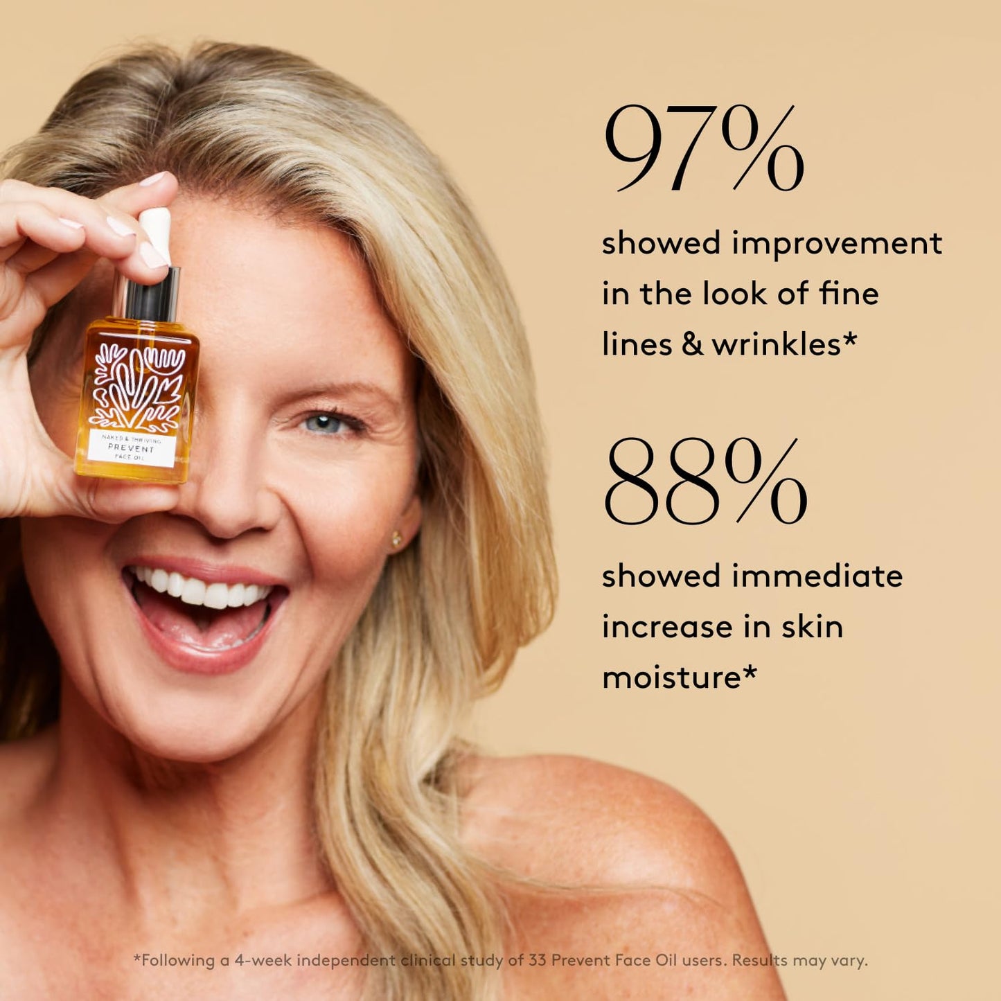 Naked & Thriving Anti-Aging Facial Oil - Vegan, Naturally-Derived Skin Care | 1.18 oz (35 mL)