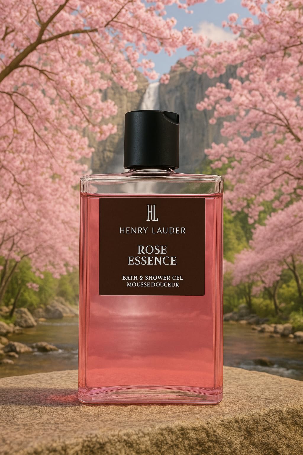 HENRY LAUDER Rose Essence Bath & Shower Gel, 10.2 fl oz