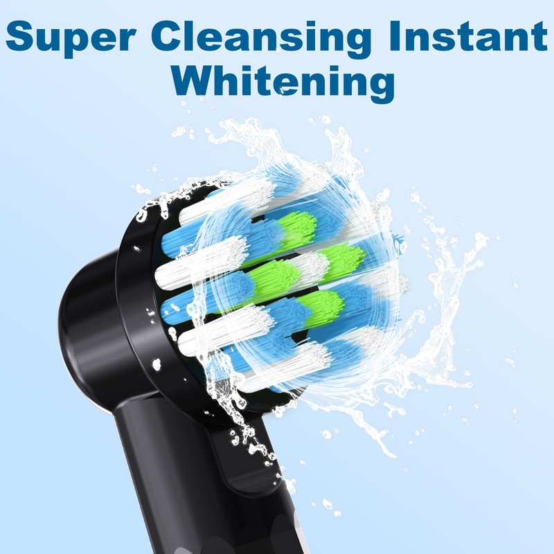 Replacement Toothbrush Heads Compatible with Braun Oral B Pro 1000/7000/9600/5000/3000, Brush Heads Refills for Genius X and Smart 1500 Electric Toothbrush
