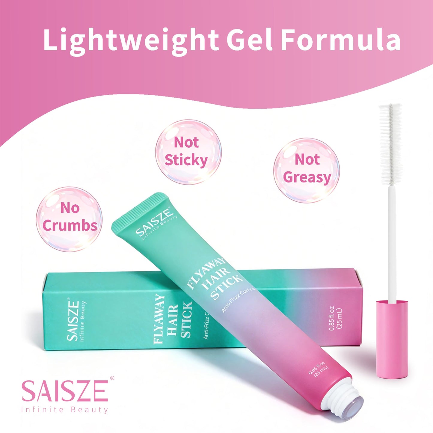 SAISZE Fly Away Stick for Hair, Frizz Control Styling Wand, 0.85 Oz