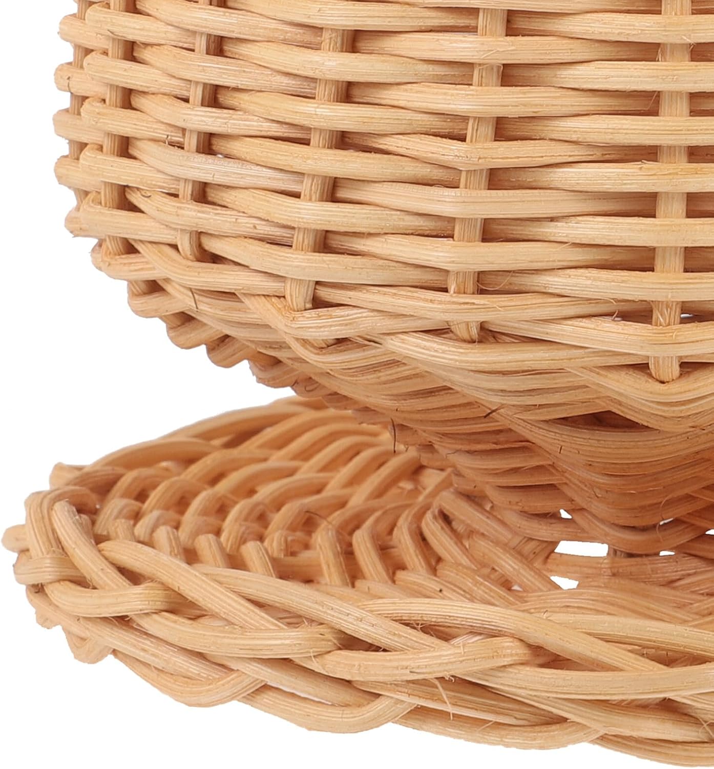 Rattan Hat Display Stand - Dome Shape Wicker Mannequin Head Holder for Hats & Wigs | Stylish Home Décor