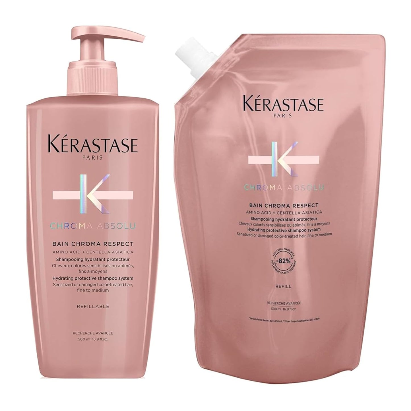 Kerastase Chroma Absolu Shampoo & Conditioner Set | Protects & Hydrates Color-Treated Hair with Glycerin & Hyaluronic Acid