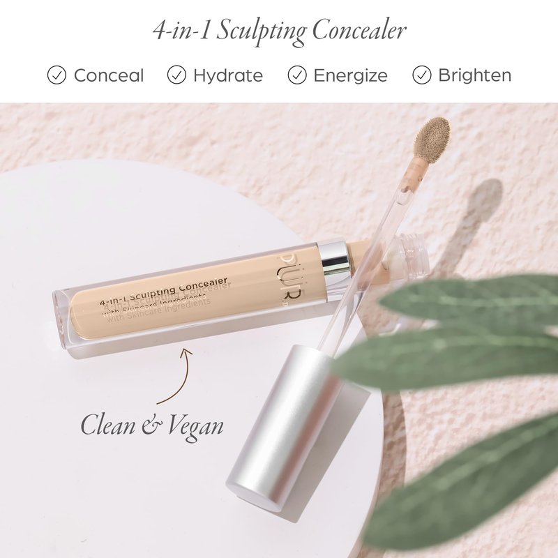 PÜR MINERALS 4-in-1 Sculpting Concealer & Pressed Mineral Makeup (SPF 15) Bundle