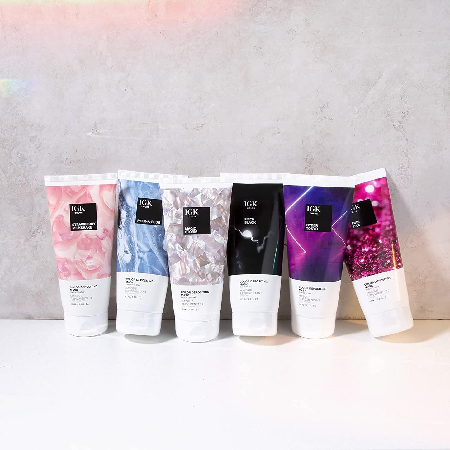 IGK Magic Storm | Pale Violet Gray Hair Gloss + Color Depositing Mask | Boost Shine, Enhance Cool Tones, Refresh Color | Semi Permanent Conditioning Treatment | Vegan | 6 oz
