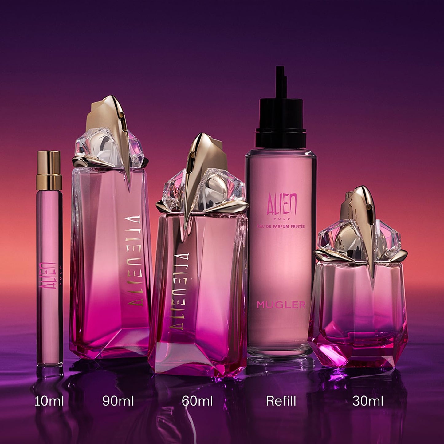 Mugler - Alien Pulp - Eau de Parfum - Fruity, Floral Womens Perfume - With Raspberry, Jasmine & Musks - 0.3 Fl Oz