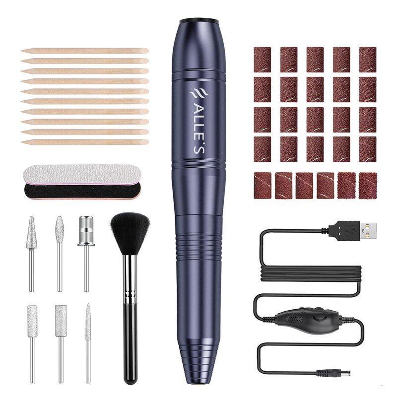 Electric Nail Drill - 20000RPM Portable Efile for Professional Manicure & Pedicure | Acrylic & Gel Nail Kit
