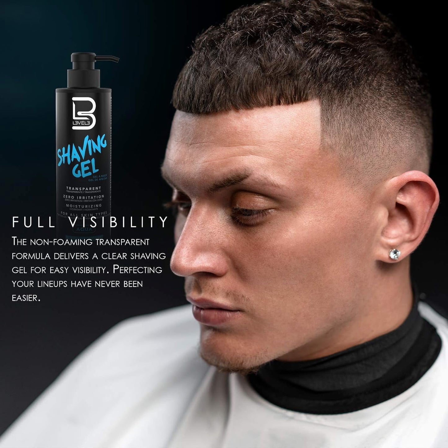 Level 3 Shaving Gel & Aftershave Kit | Hydrating, Non-Irritating Formula for Smooth Skin - Calms Redness & Irritation