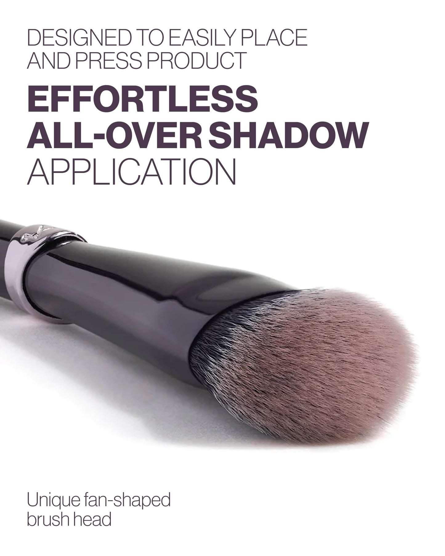 Anisa Beauty Eye Fan All-Over Brush | Soft Dense Vegan Brush for Blending Cream, Liquid, and Powder Eyeshadow | Fan-Shaped Head for All-Over Lid and Detailed Crease Application | Cruelty-Free