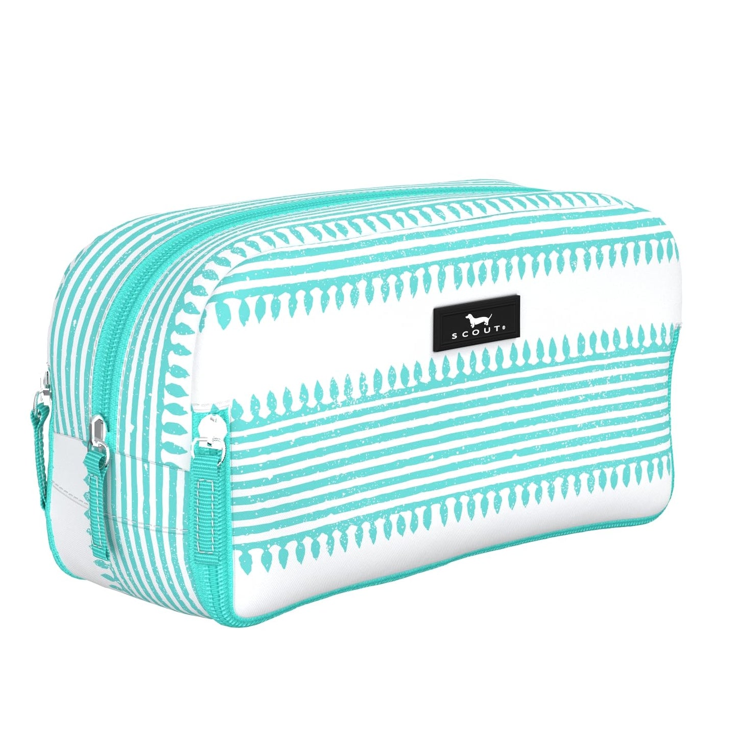 SCOUT 3-Way Toiletry Bag - Travel Makeup Pouch for Women with Three Zipper Compartments - Stands Upright, Wipes Clean
