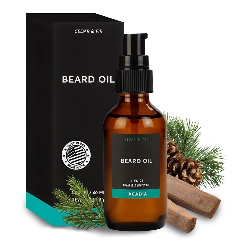 Roosevelt Supply Co. Men's Beard Oil - Leave-In Conditioner & Softener | 2 FL Oz, Cedar & Fir