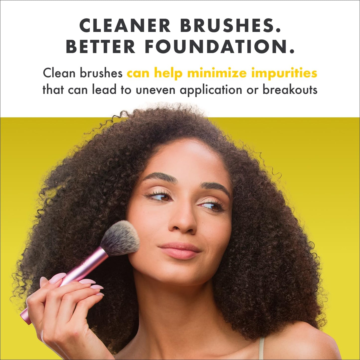 Cinema Secrets Original Makeup Brush Cleaner Solution - Professional Cleanser for Makeup Brushes - Quick-Drying, Rinse-Free Formula - Removes Stubborn Waterproof Make Up - Lemon (16 fl oz)