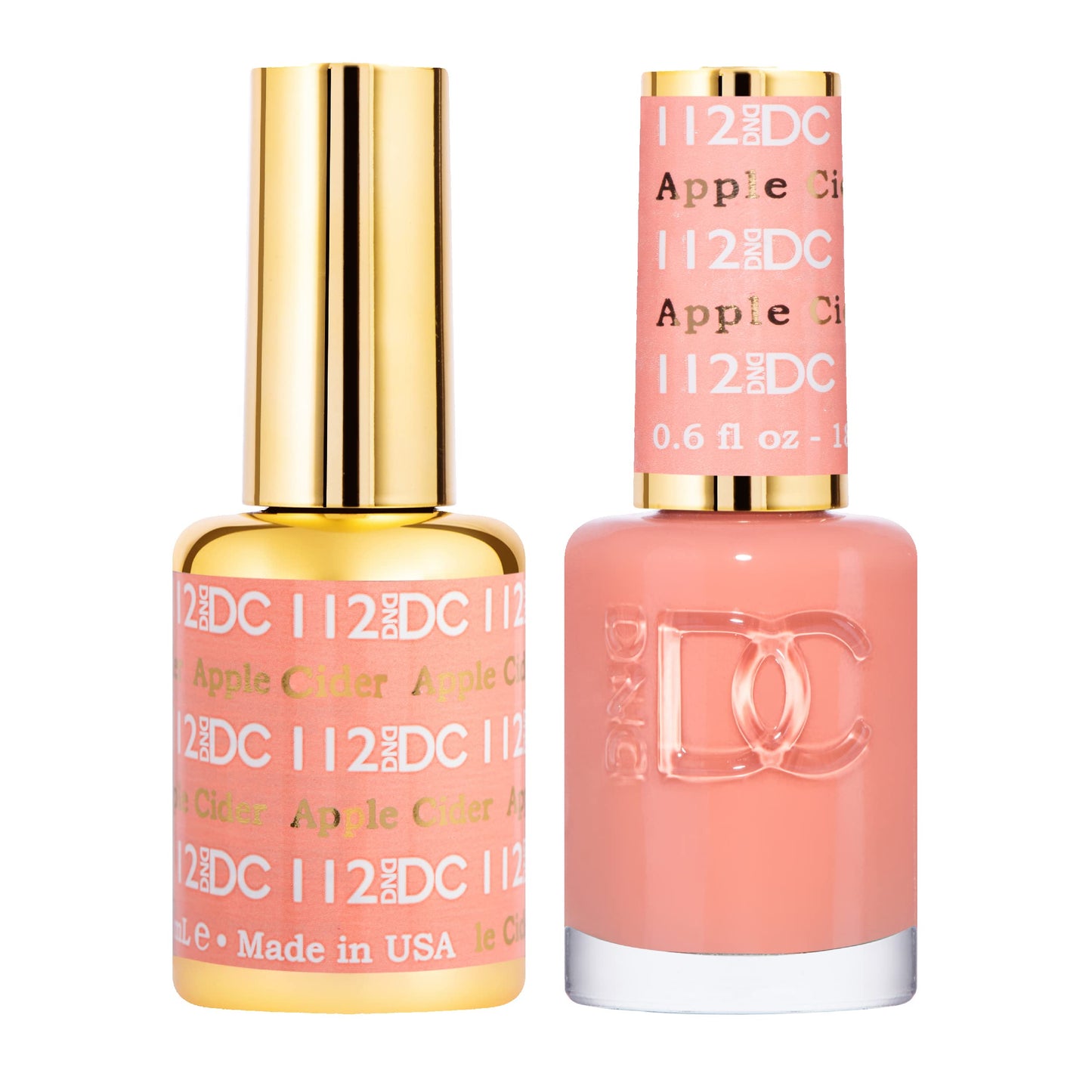DND DC Gel Polish Set, Orange Collection, UV/LED GelPolish and Air Dry Nail Lacquer, Matching Chip-Free Polish Duo, 0.5 Fl Oz Each