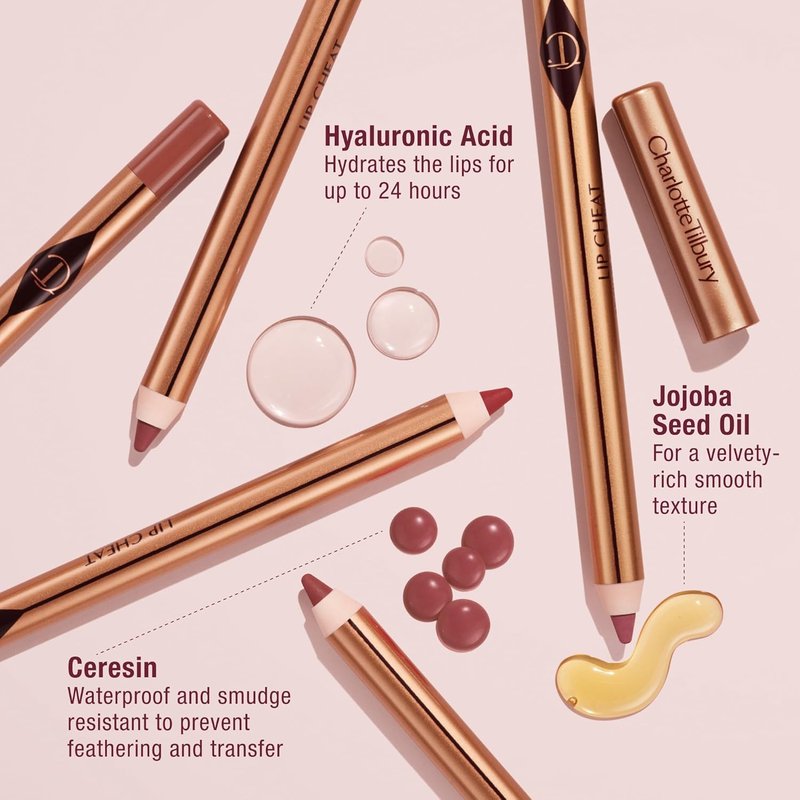 Charlotte Tilbury Lip Cheat Lip Liner Pencil - Define Lips for a Fuller Pout - Waterproof & Enriched with Jojoba Oil | 0.04 oz