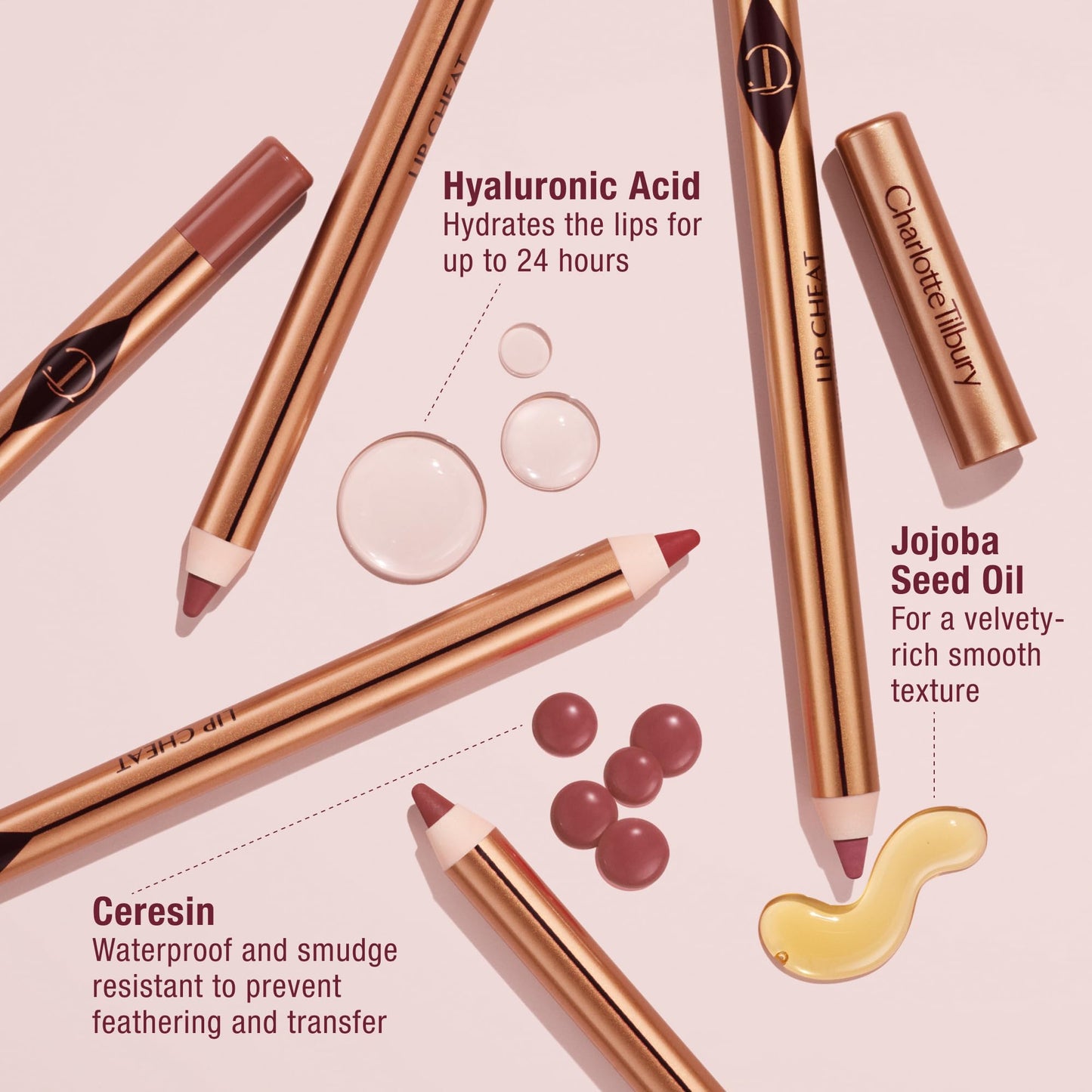 Charlotte Tilbury Holiday Kit - Pillow Talk Matte Revolution Lipstick + Lip Cheat Liner + Lip Lustre Gloss & Icon Baby Duo - Iconic Nude-Pink Shades for a Gorgeous, Glossy Pout, All Season Long