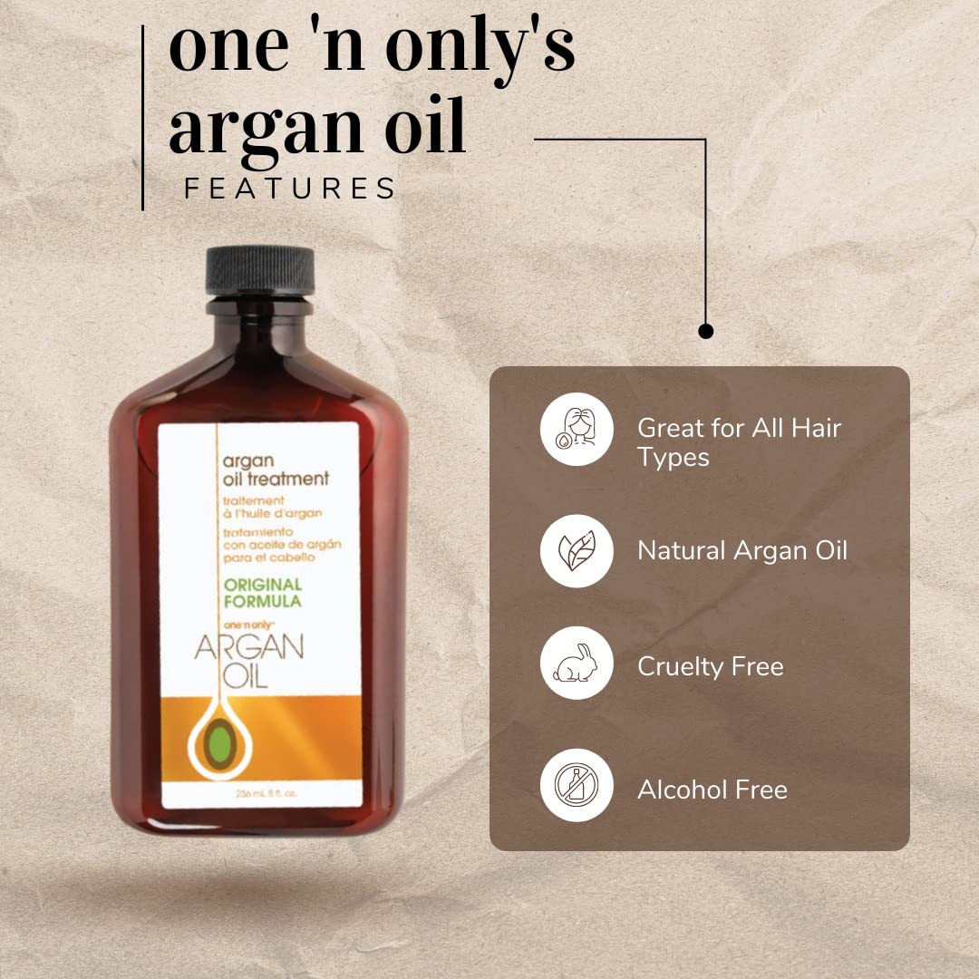 One 'N Only Argan Oil Hair Treatment Bundle with Smoothing Styling Cream