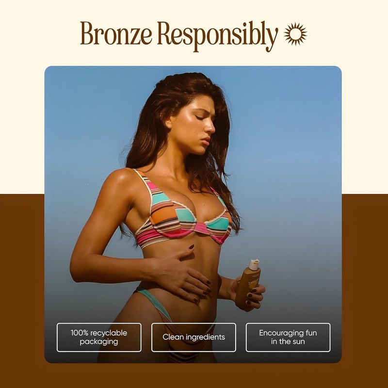 Browning Lotion | Sun Tanning Accelerator with Kukui Nut, Argan & Coconut Oils - Botanical Formula for Deep Dark Tan - 150 mL