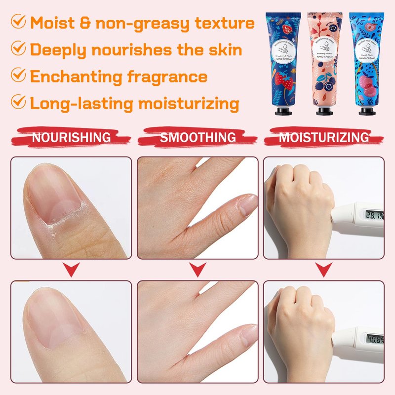 30 Pack Hand Cream Set,Moisturizing Mini Hand Lotion,Travel Size Hand Cream for Women,Bulk Hand Lotions for Dry Cracked Hands,Hydrating Moisturizer for Birthday Gifts and Christmas Gifts