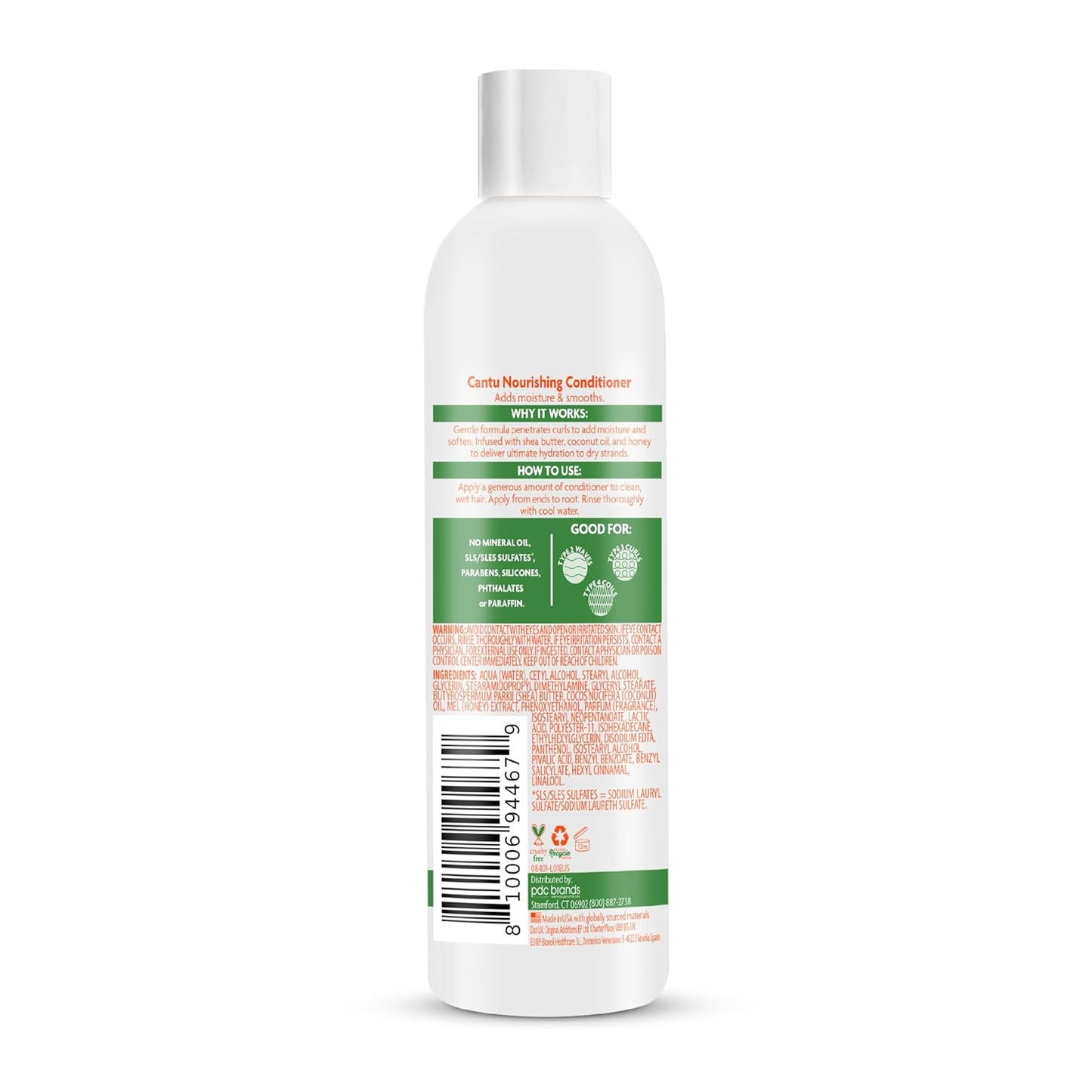 Cantu Kids Haircare Set - Shampoo, Conditioner, Detangler & Leave-In | Large Size Pack of 4