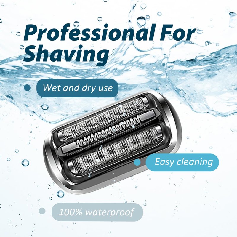 Replacement Shaver Heads for Braun Series 7 | 2-Pack Compatible with 7020, 7027, 7071, 7075, 7085 - Wet & Dry Use for Men