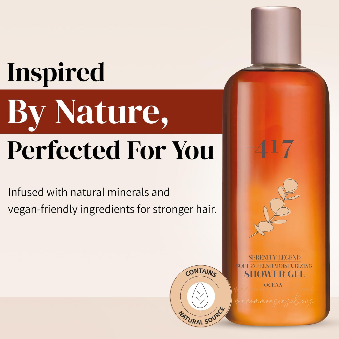 -417 Dead Sea Cosmetics Fresh Moisturizing Shower Gel - Anti-Aging and Nourishing Delicate Daily Body Shower Gel for Instantly Soft Skin - with Aloe Vera - All Natural 11.8 oz