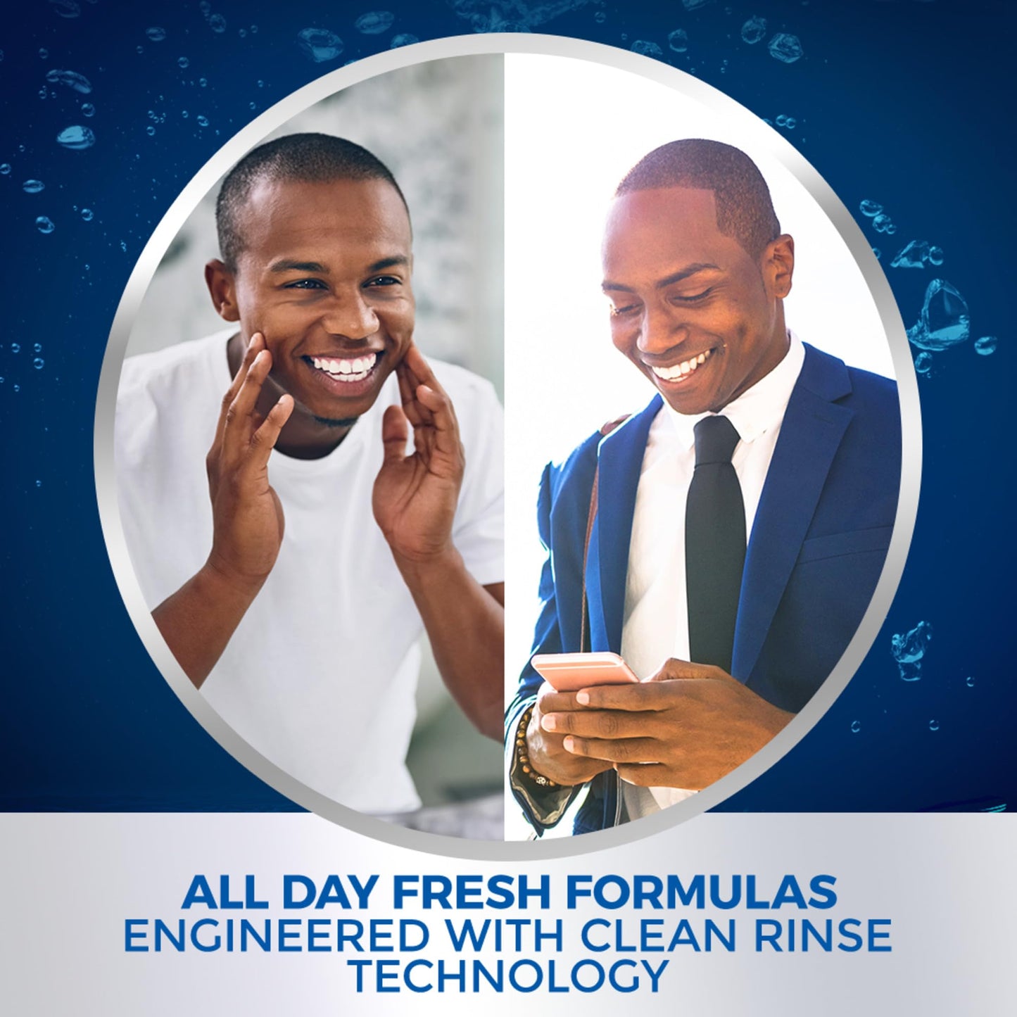 Dial Men 3 in 1 Body, Hair and Face Wash, Refresh, 16 Fl Oz, Pack of 3, Cleanses Deep + Gentle on Skin with Clean Rinse Technology