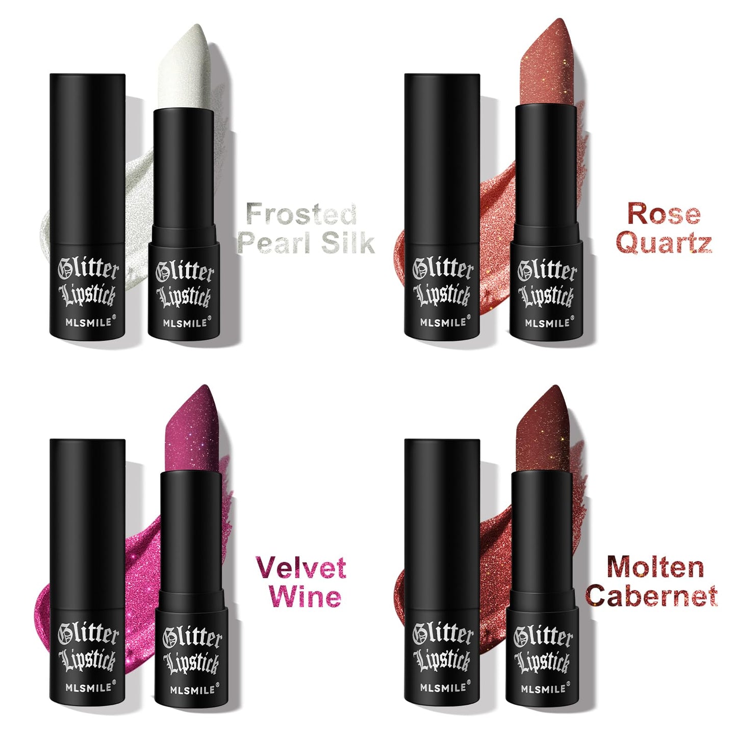 Badhare Shimmer Lipstick Liquid Lip Gloss Waterproof Matte - Long Lasting 12H Transfer Proof, Smudge Proof Full Coverage Non-Drying Glitter Lipstick with Sparkle Lip Stains