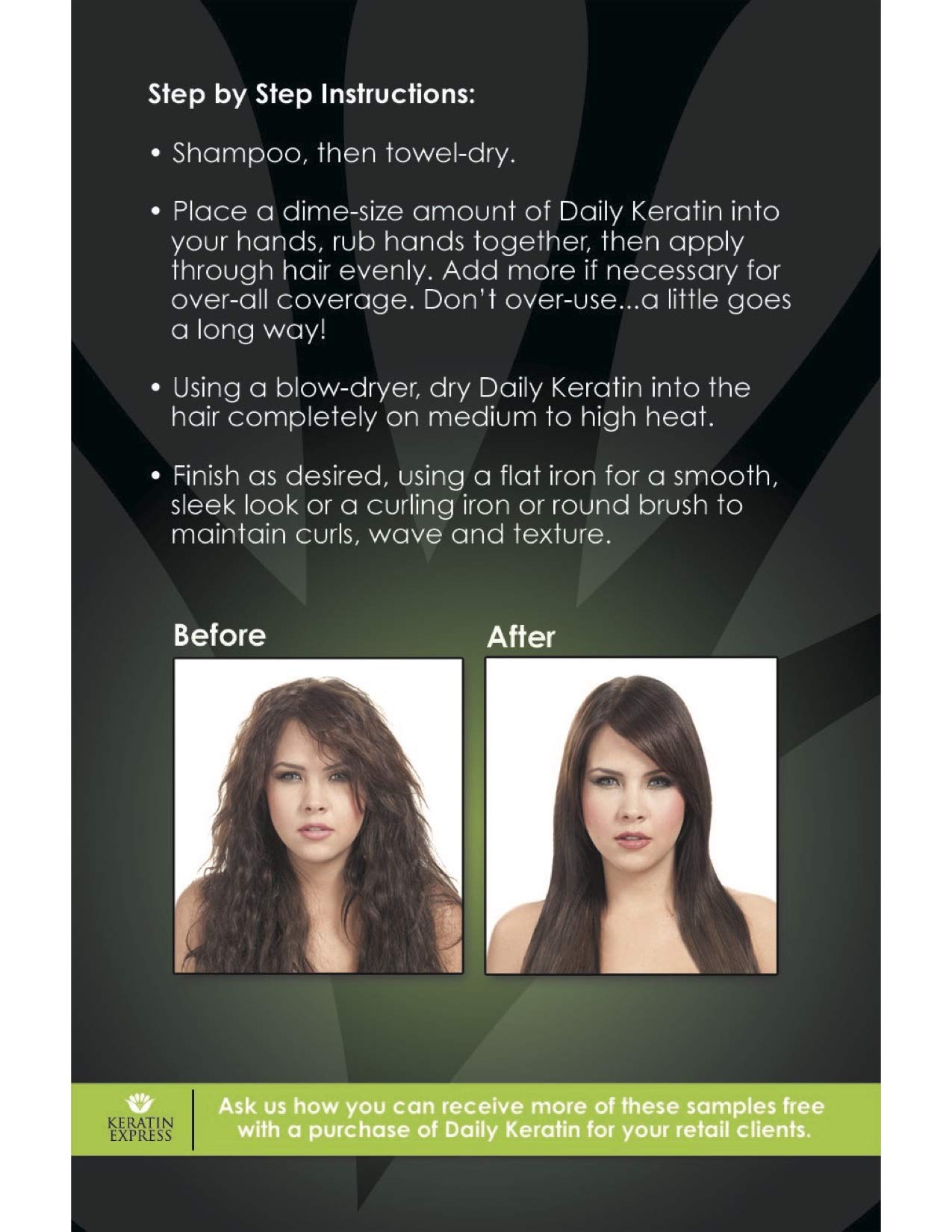 Keratin Express Daily Keratin 7 fl oz Fast Blowout- Frizz Control- Heat Protector- Repair Treatment