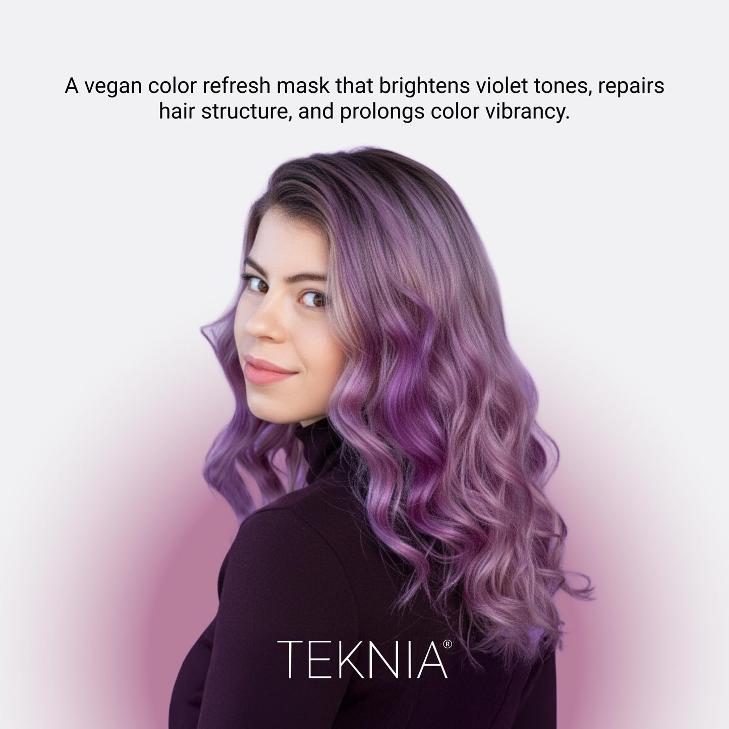 LAKMÉ Teknia Violet Lavender Color Refresh Hair Mask, Color Depositing Conditioner for Purple Hair, 33.9 Fl Oz