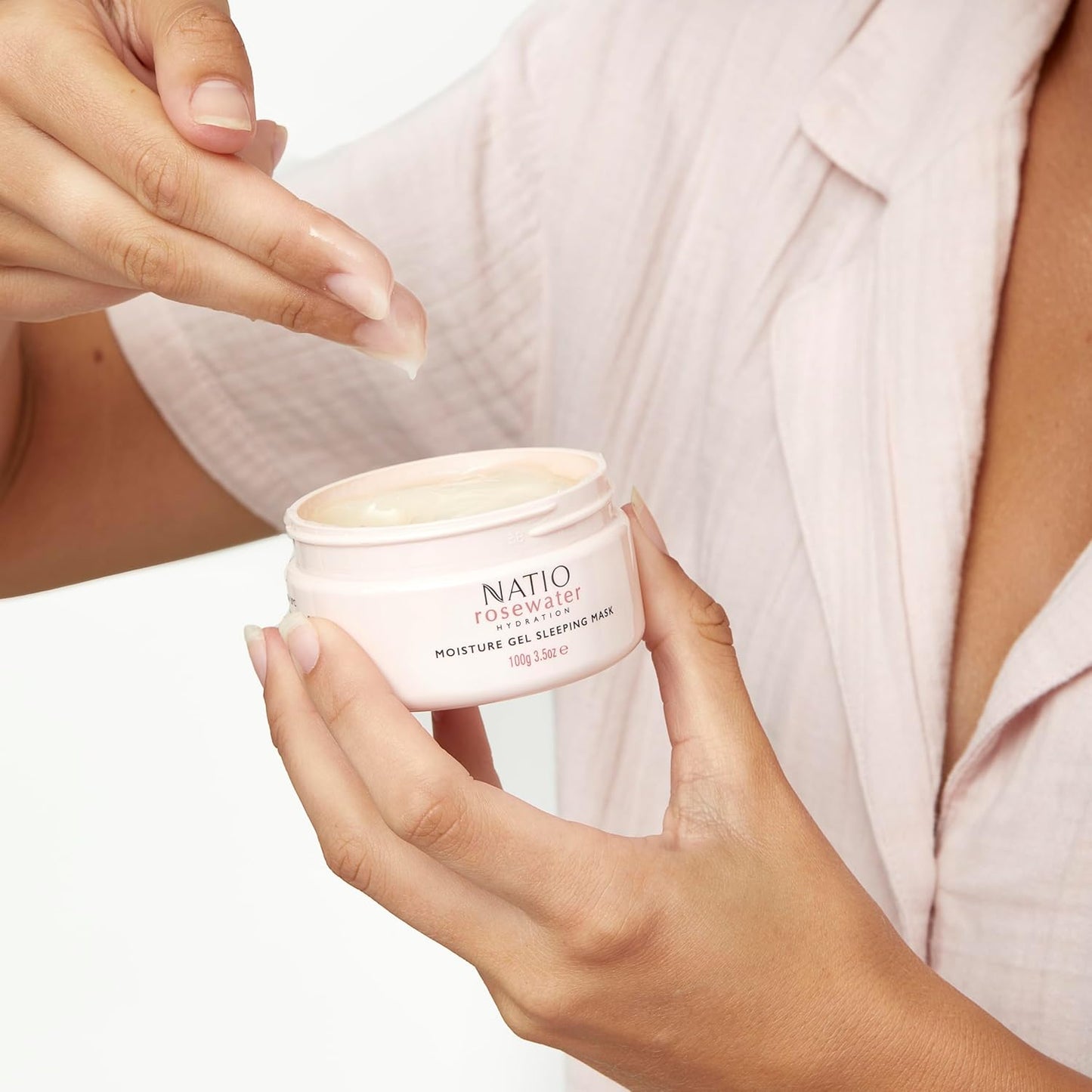 Rosewater Hydration Moisture Gel Sleeping Mask - Nourishing Night Cream for Overnight Hydration | 3.5 oz