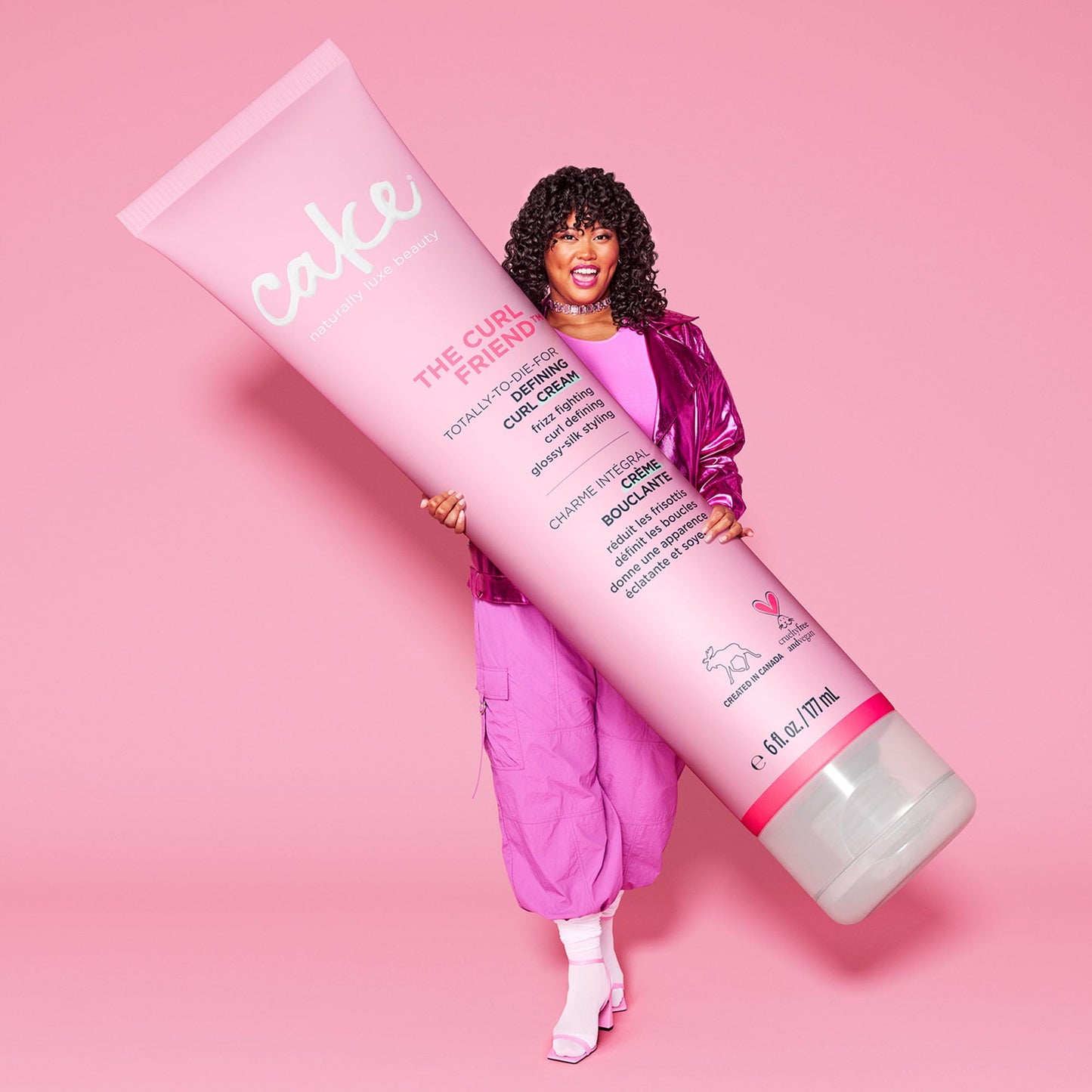 Cake Beauty Curl Defining Cream & Curl Whip Mousse 2‑Pack - Moisture, Definition, Volume & Frizz Control for Curly Hair - Vegan, Sulfate & Paraben Free