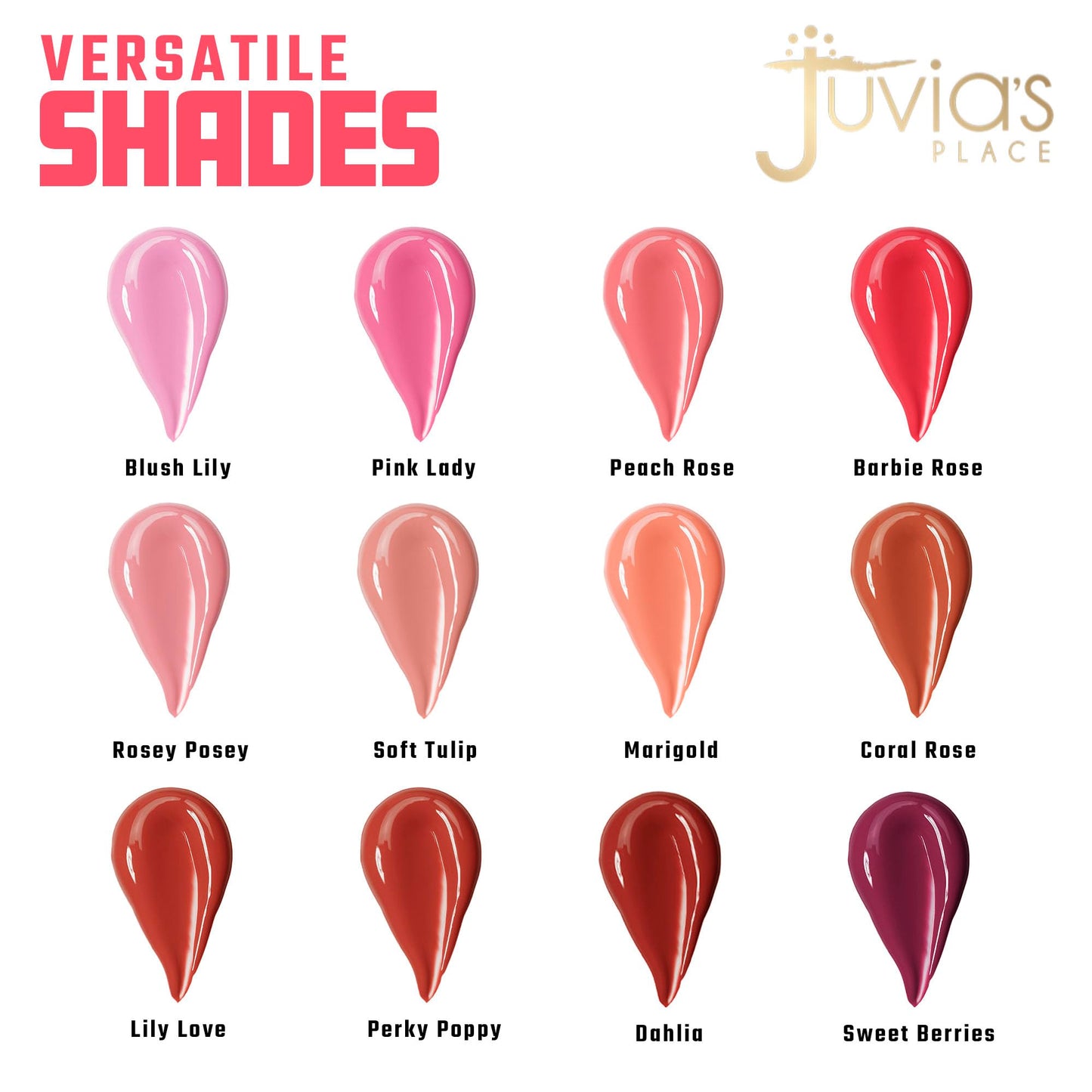 Juvia's Place Blushed Liquid Blush BlushLily - Dewy Tint Cheeks Makeup Glow Pigment Effortless Beauty Long Lasting Cosmetics Soft Creamy Natural Buildable All Skin Color Light Flawless Finish Blend