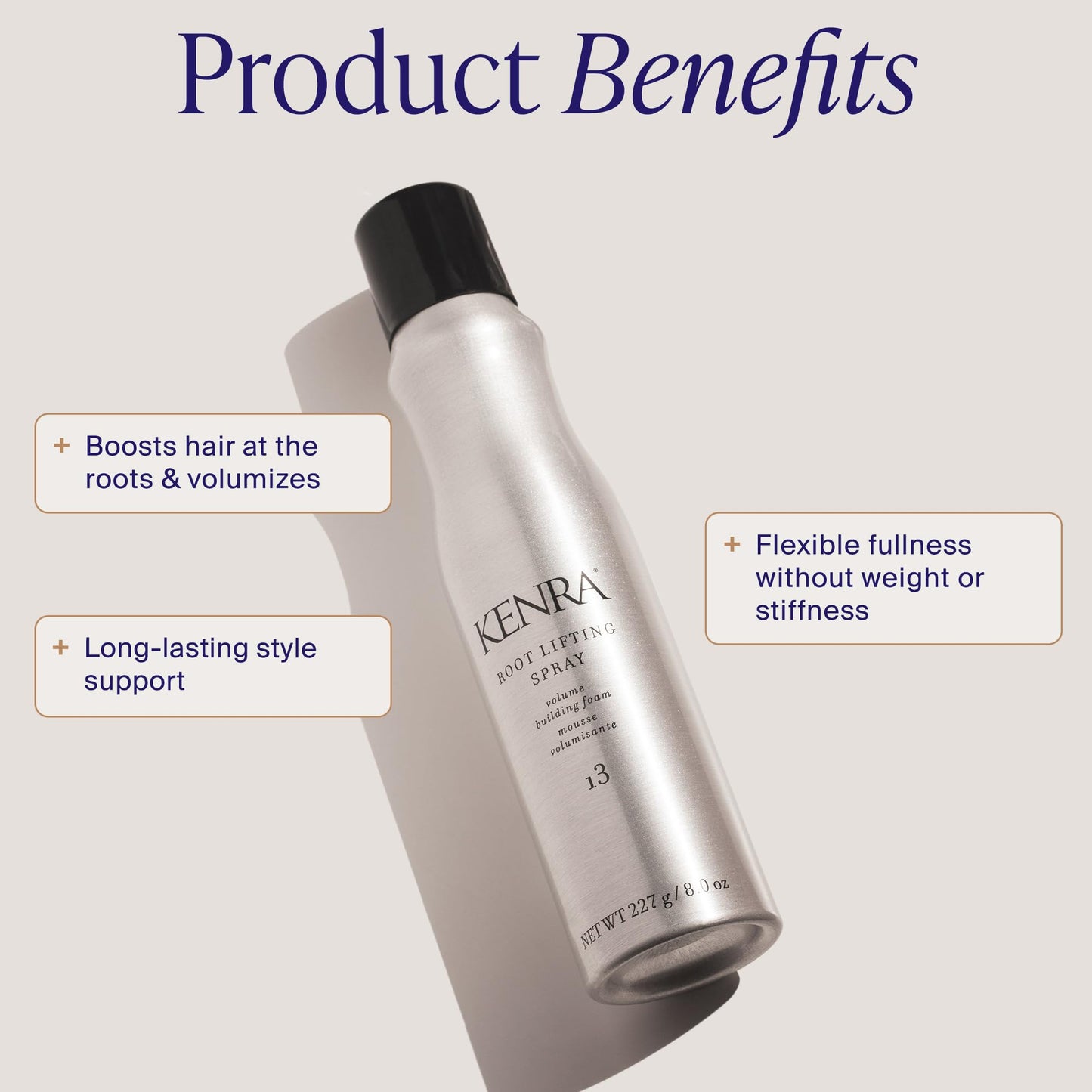 Kenra Root Lifting Spray 13 | Volumizing Foam | Medium Hold | Ultimate Lift & Lasting Style | Boosts Hair At The Root | Provides Flexible Fullness Without Weight or Stiffness | All Hair Types